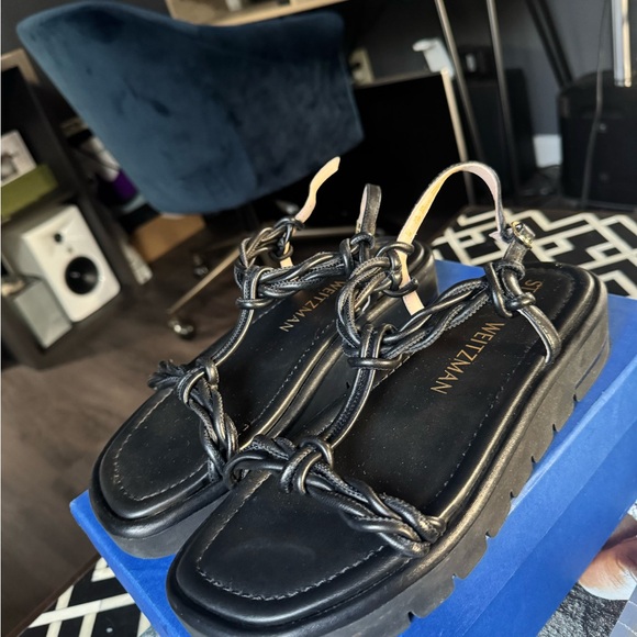 Stuart Weitzman Black Platform Sandals - Picture 5 of 5